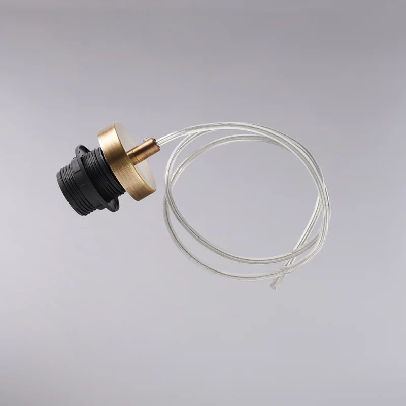 Structure en fer bronzé brossé avec câble électrique réglable sans rosace H.13 - MAX 113 - Ø7