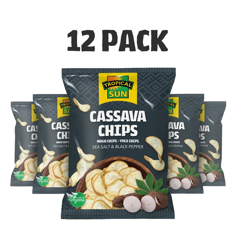 Cassava Chips - Sea Salt & Black Pepper