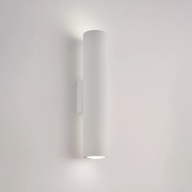 Applique en fer laqué blanc GU10 2 lumières H.30 - L.8 - D.6
