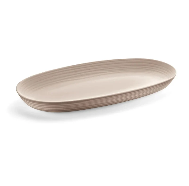 Plateau de service gris tourterelle 41 cm