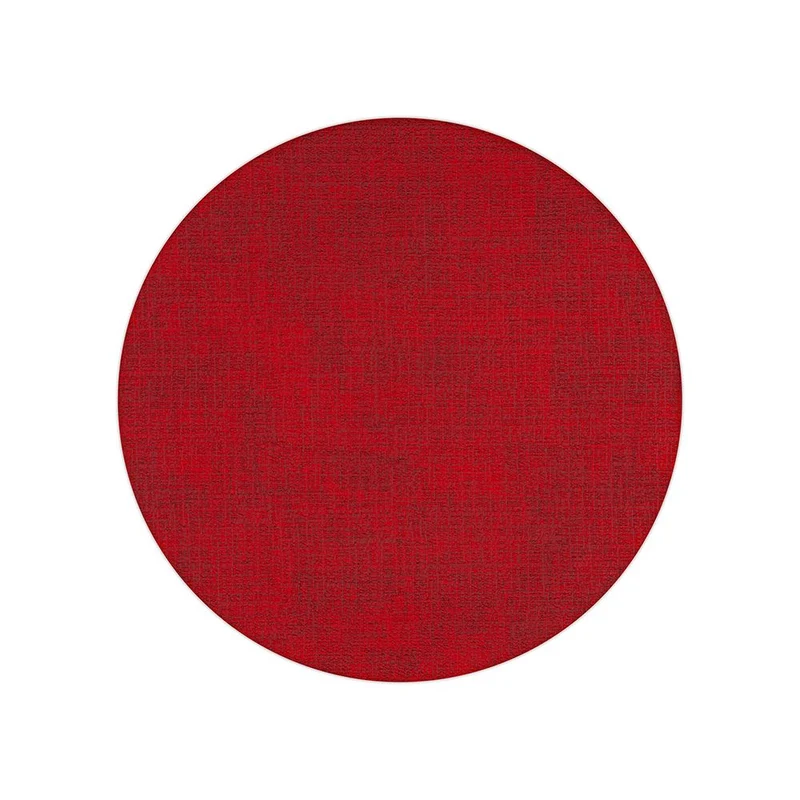 Set de table rond double face 38 cm rouge