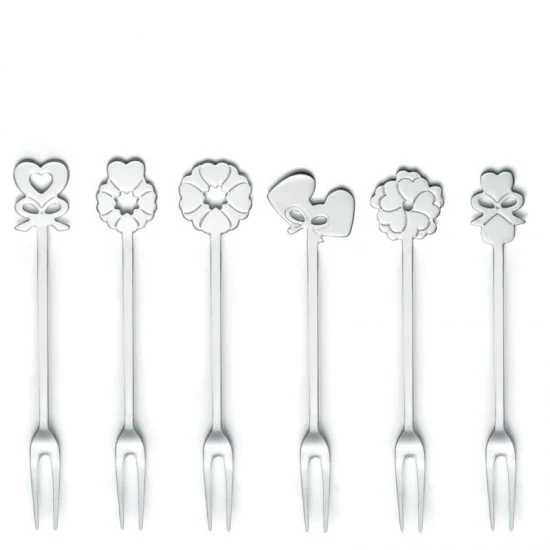 Fourchettes apéritives set de 6 pièces