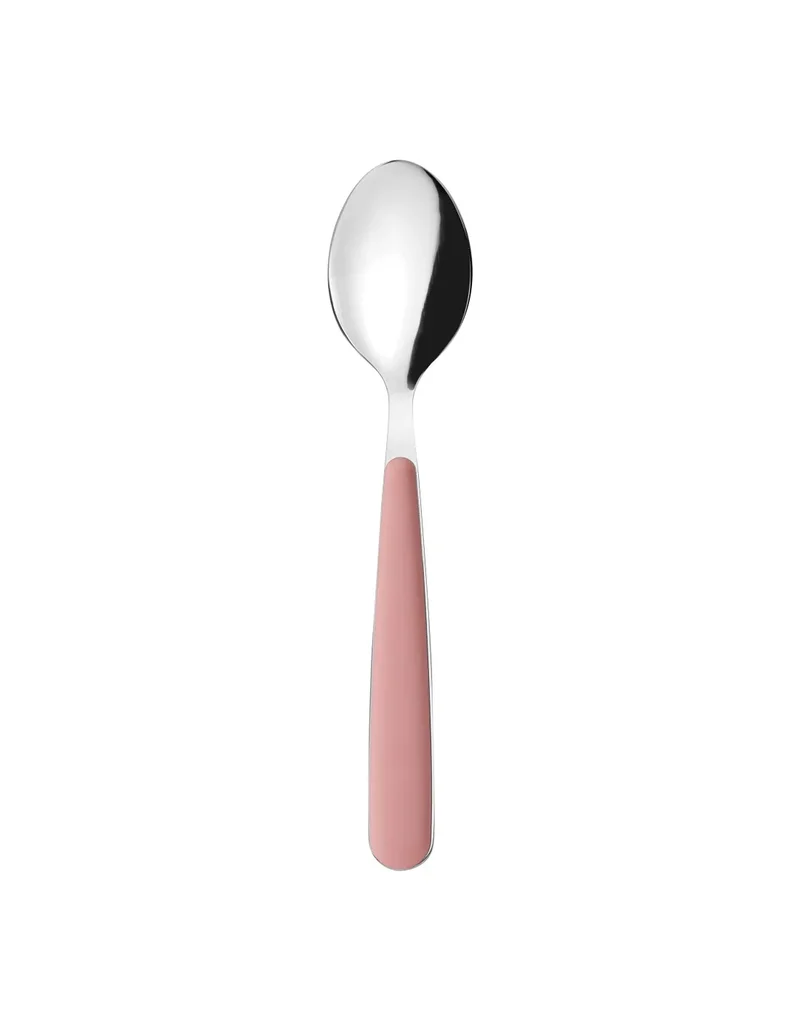 Cuillère de table en acier inoxydable rose
