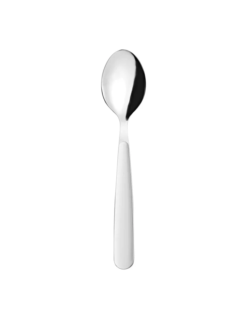 Cuillère de table en acier inoxydable blanche