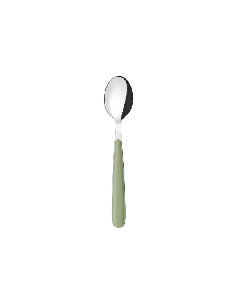 Cuillère de table en inox vert algues