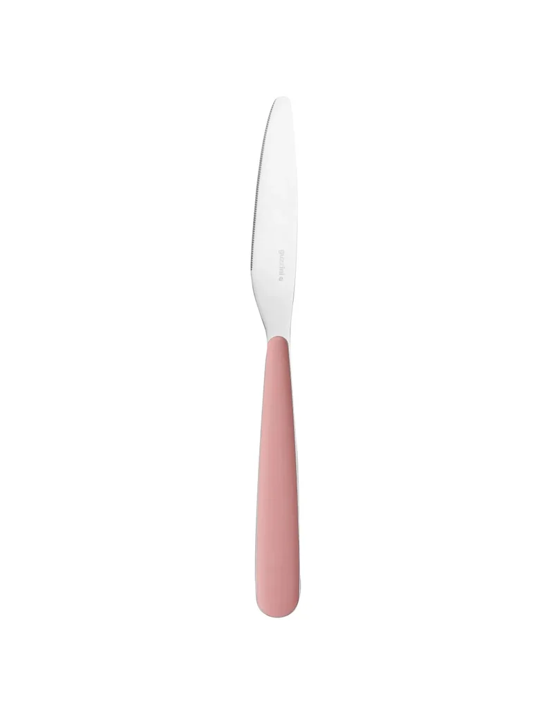 Couteau de table en inox rose poudré