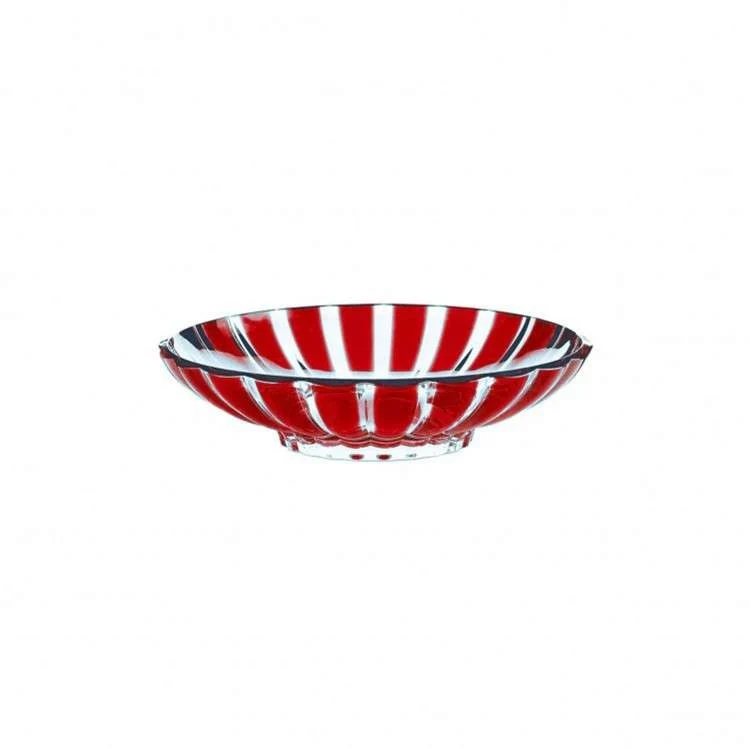 Centre de table rouge 37,5 x 30,5 x H 9 cm