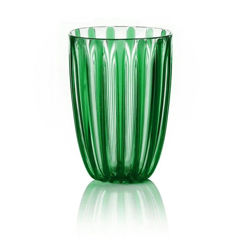 Grand verre tumbler vert émeraude