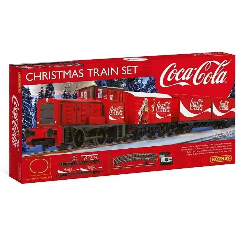 Train électrique de Noël 110x107 cm