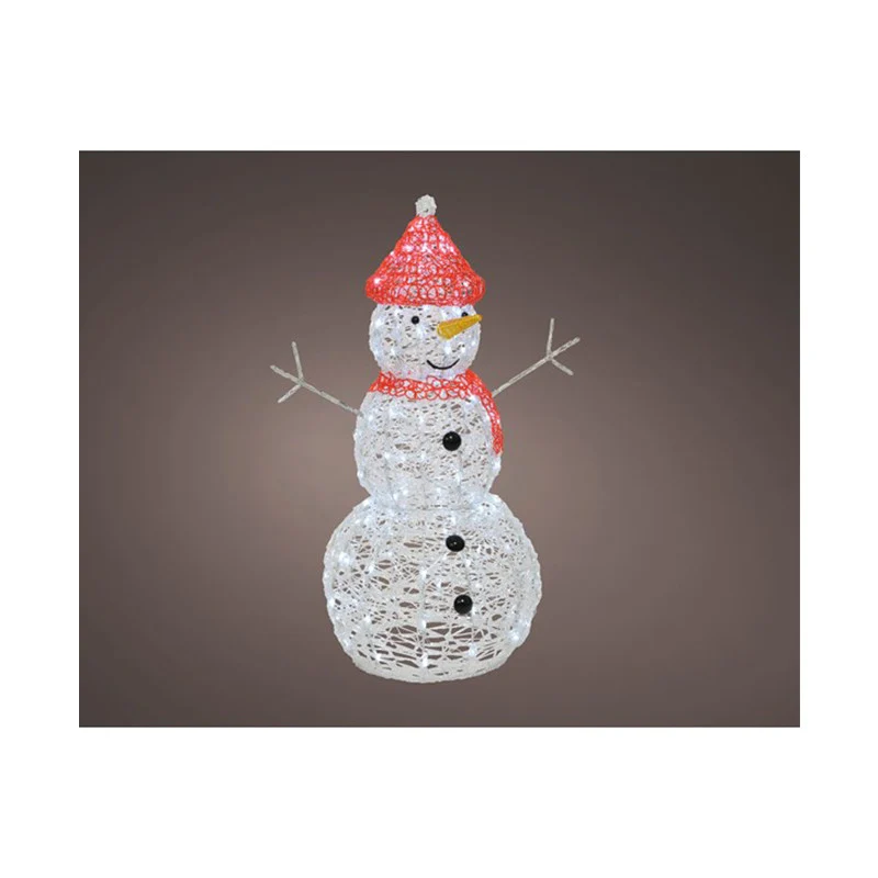 Bonhomme de neige 90 cm avec LED