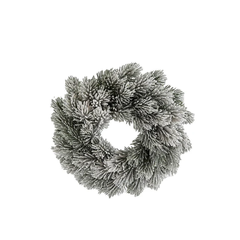 Guirlande de pins enneigés Ø60 cm x 135 branches