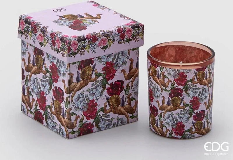 Bougie parfumée avec boîte à musique 9x8 Noël