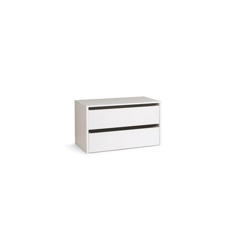 Commode en bois blanc pour intérieur H.50xL.86,5xP.45 cm