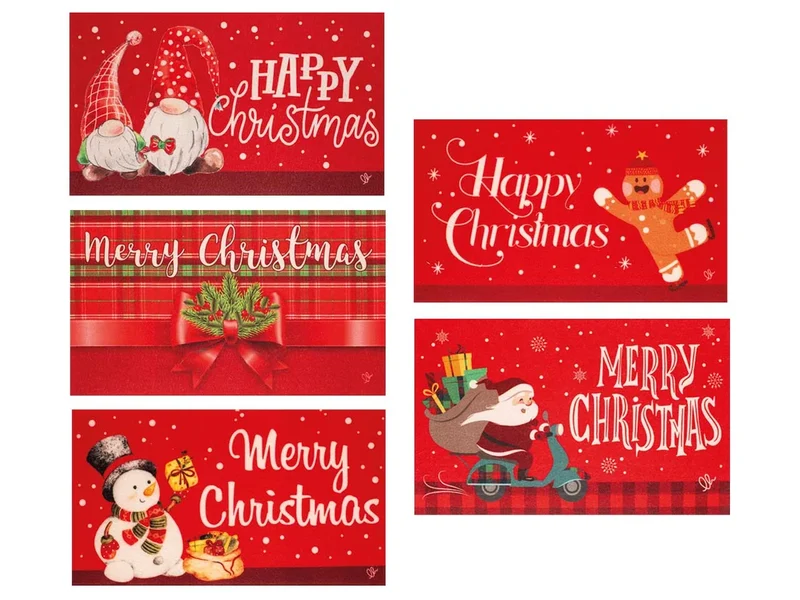 Tapis lutin de Noël 40x70 antidérapant