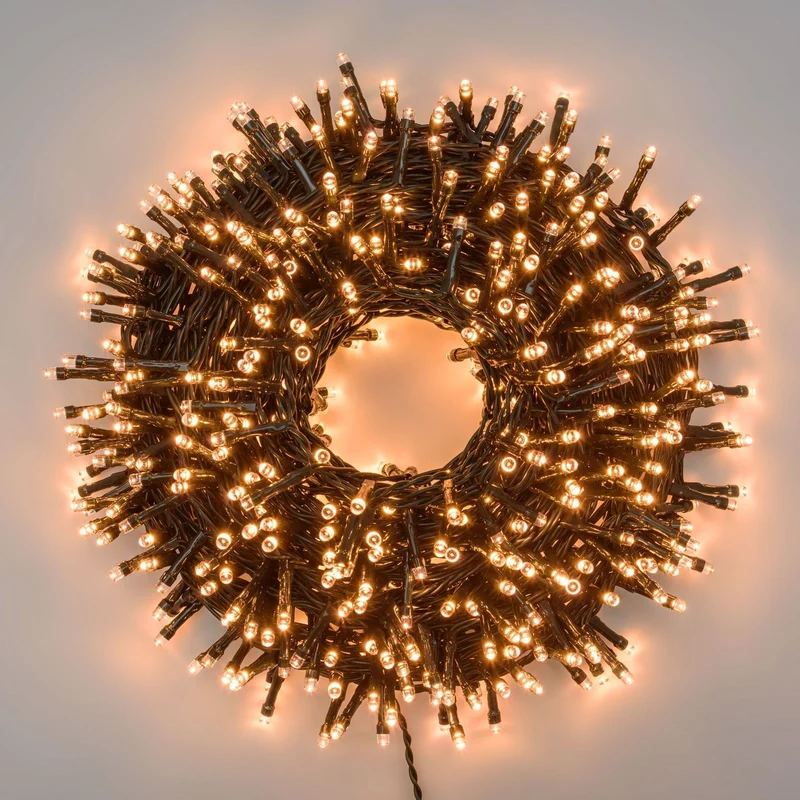 Mini chaîne cluster 1000 LEDs 4x20,5m externe