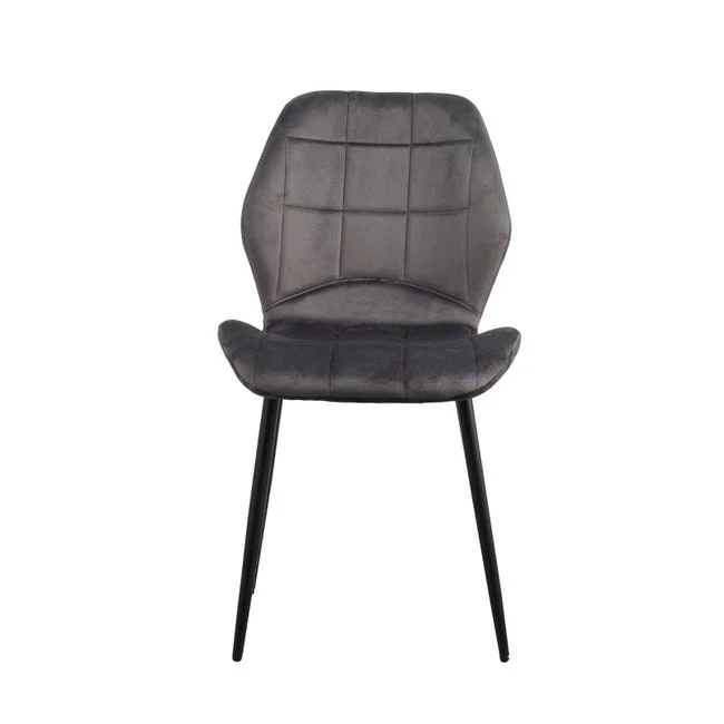 Chaise rembourrée en velours 49 x 56 x 86 cm