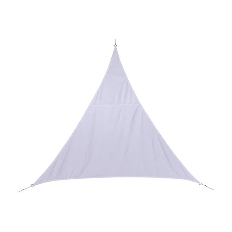 Auvent Triangulaire Imperméable en Tissu 5x5x5 m - Blanc