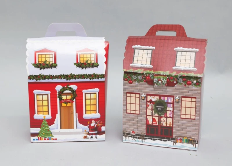 Boîte de Noël assortie 18x10x26 cm