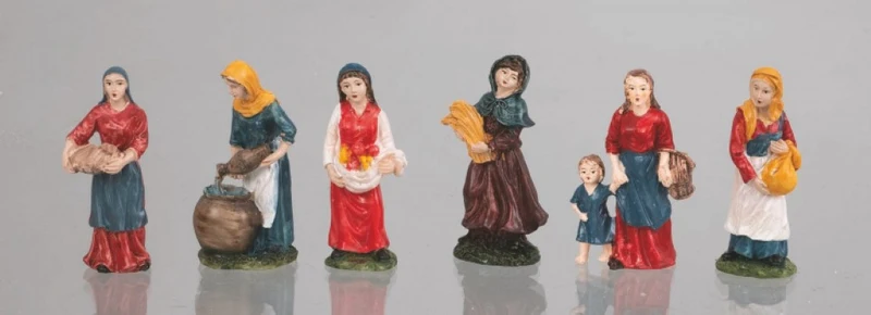 Bergère ou lavandière 10cm assortis