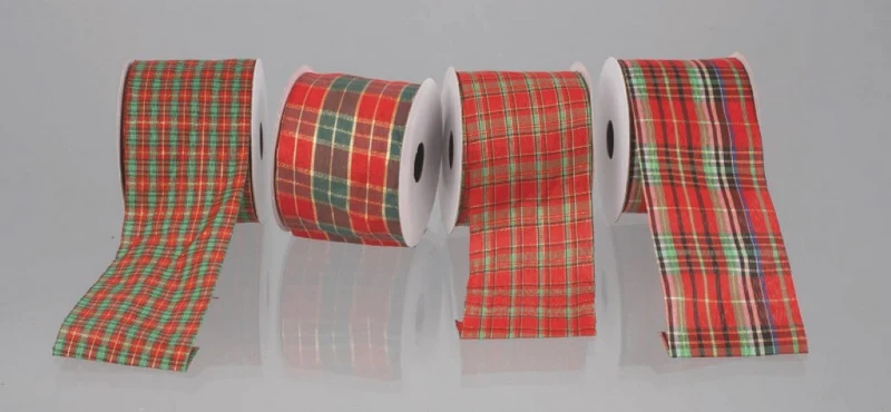 Ruban en tissu tartan 63 mm x 2,7 m