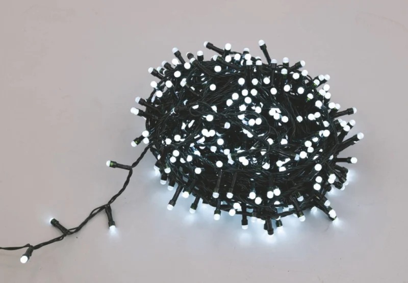 Guirlande lumineuse 500 LED rondes 25 m blanc froid