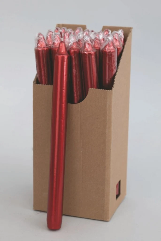 Bougie rouge 1,5x25 cm