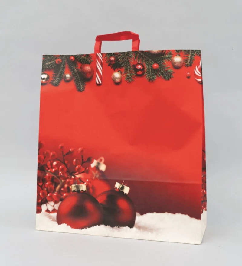 Sac cadeau rouge 45x49 cm