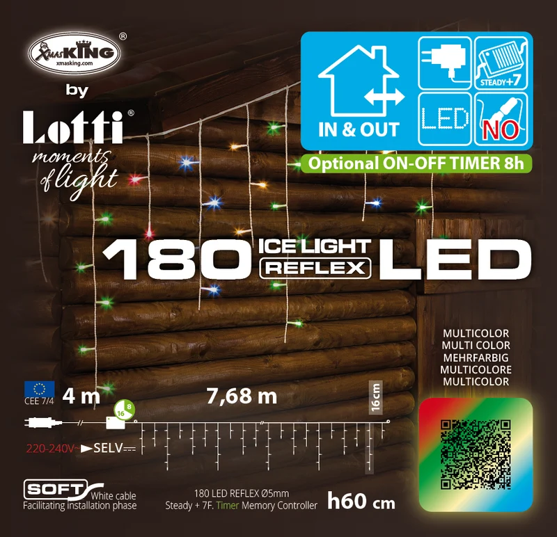 Éclairage LED multicolore 4m x 768xH60cm
