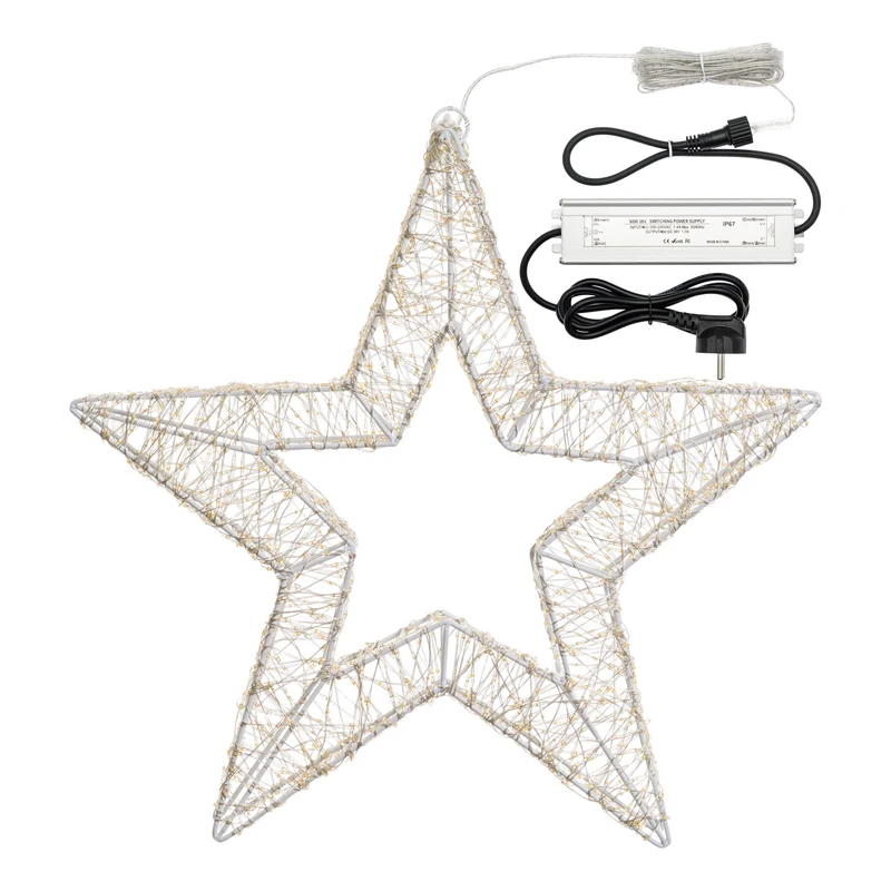 Lampe Étoile 3D ø55cm avec MicroLED et FlashLED