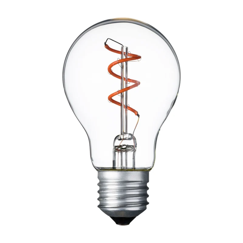 Lampe goutte spirale E27 36V 60mm Rose