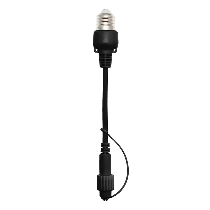 Connecteur E27 20cm 1 sortie max 15W – Corps noir
