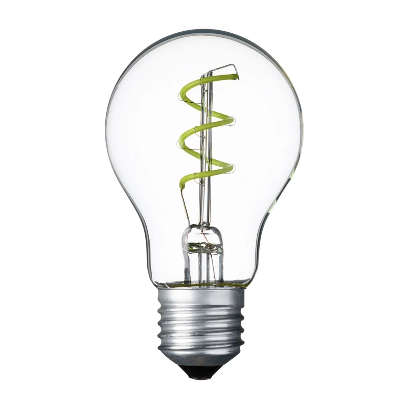 Lampe goutte spirale E27 36V 60mm Vert
