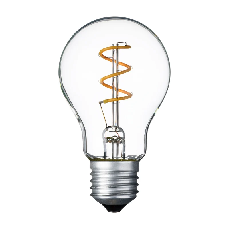 Lampe spirale goutte E27 36V Ø60mm Blanc Chaud