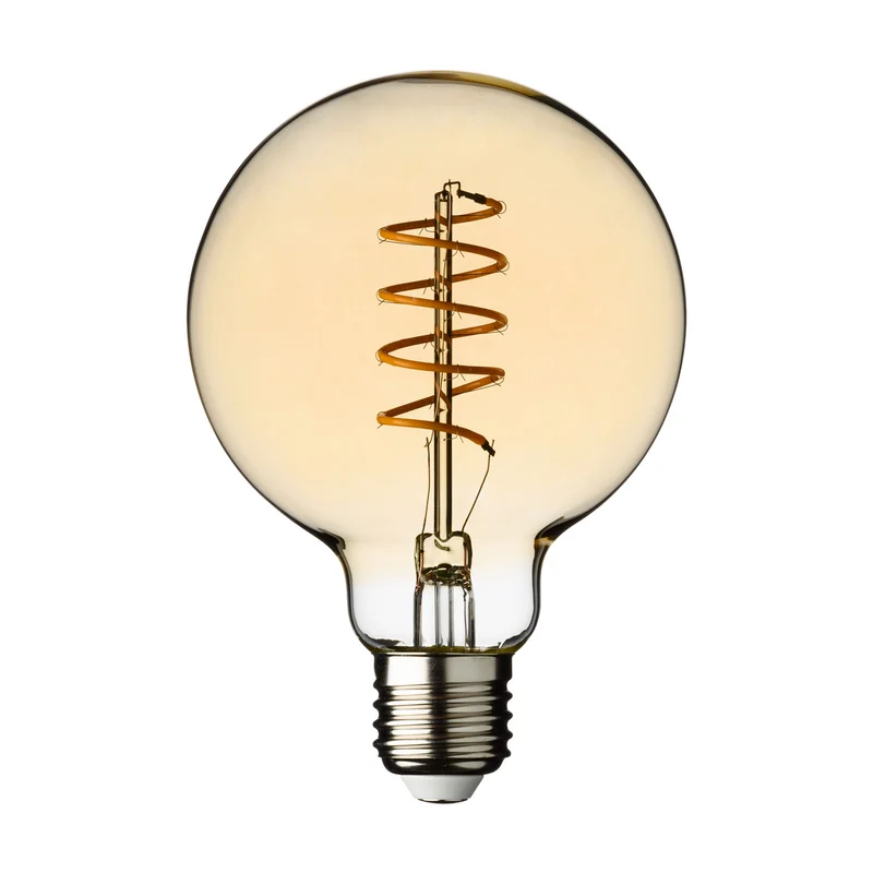 Lampe E27 G95 4W 230V 2200°K Doré