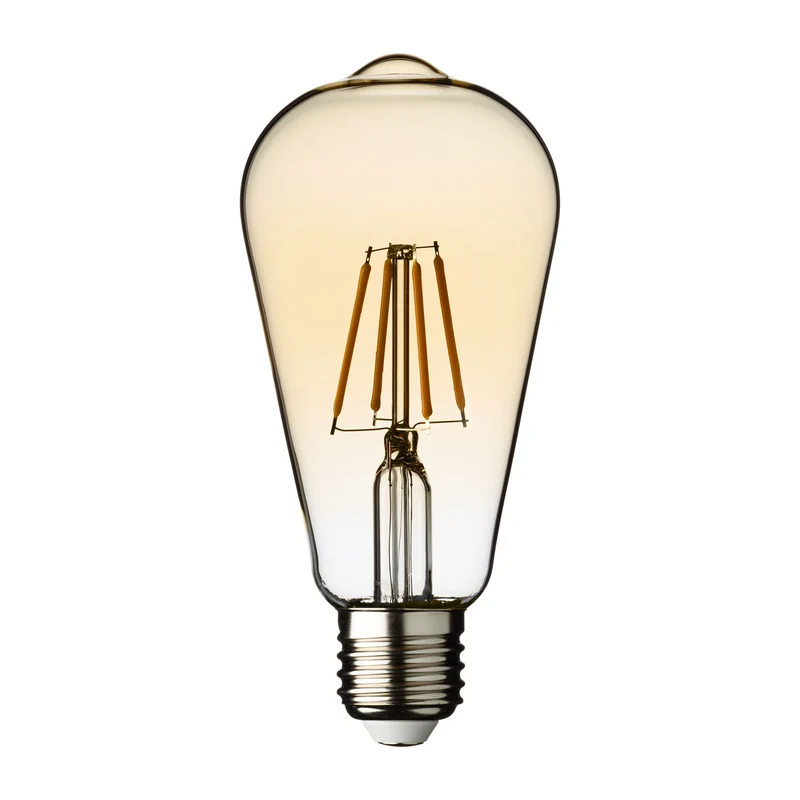Lampe dorée E27 ST64 4W 2200°K
