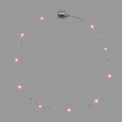 Collier MicroLED rose Ø20cm, lumière fixe