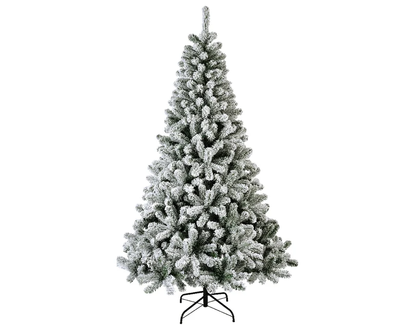 Pin enneigé vert et blanc h.180 cm