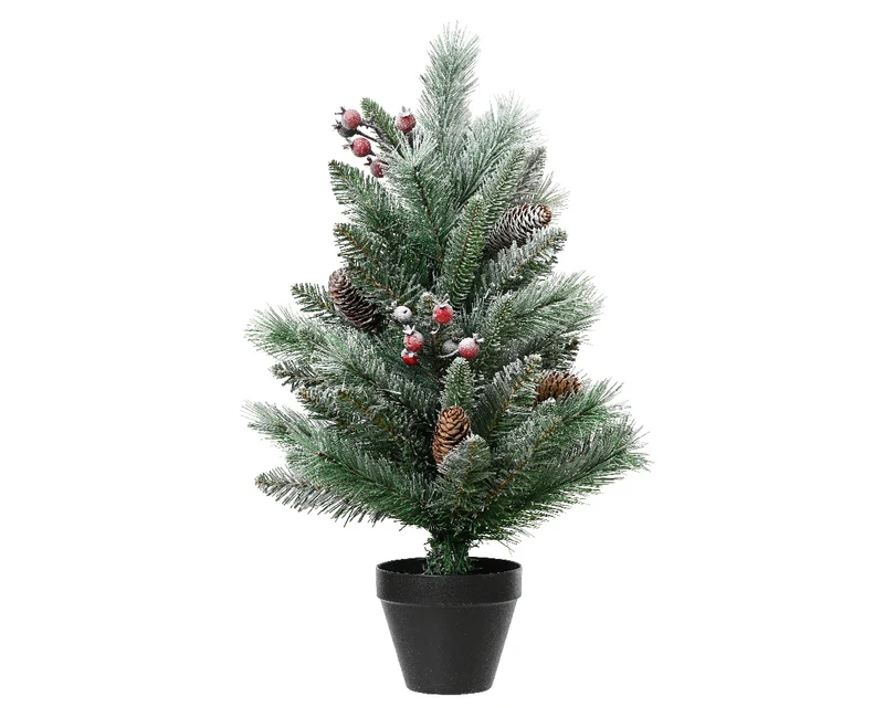 Mini arbre avec baies et pommes de pin 42x60 cm