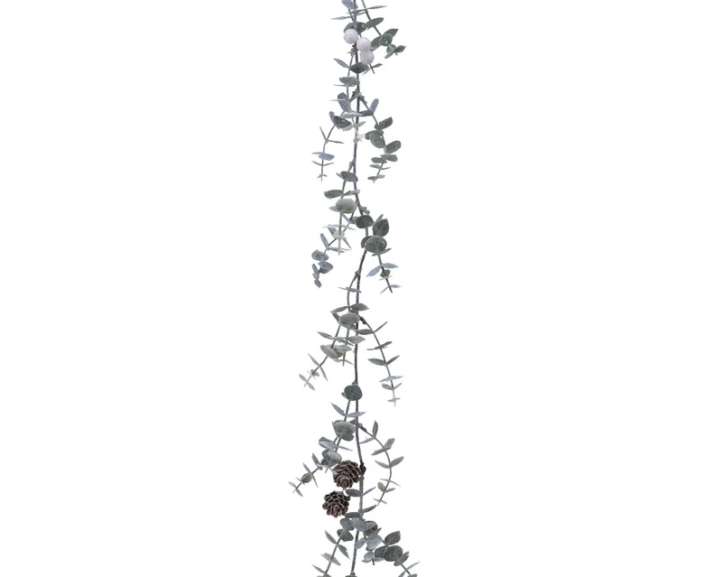 Guirlande de baies d'eucalyptus 10x10x150 cm