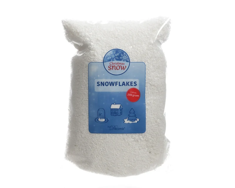 Flocon de neige blanc 24x18x3 cm