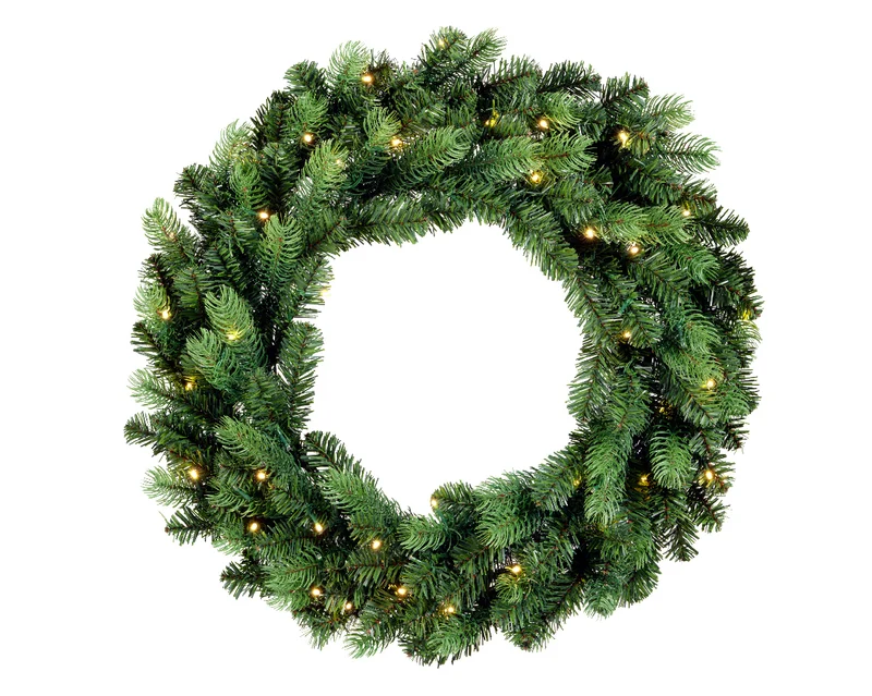 Couronne solaire LED vert/blanc 80cm x 10cm