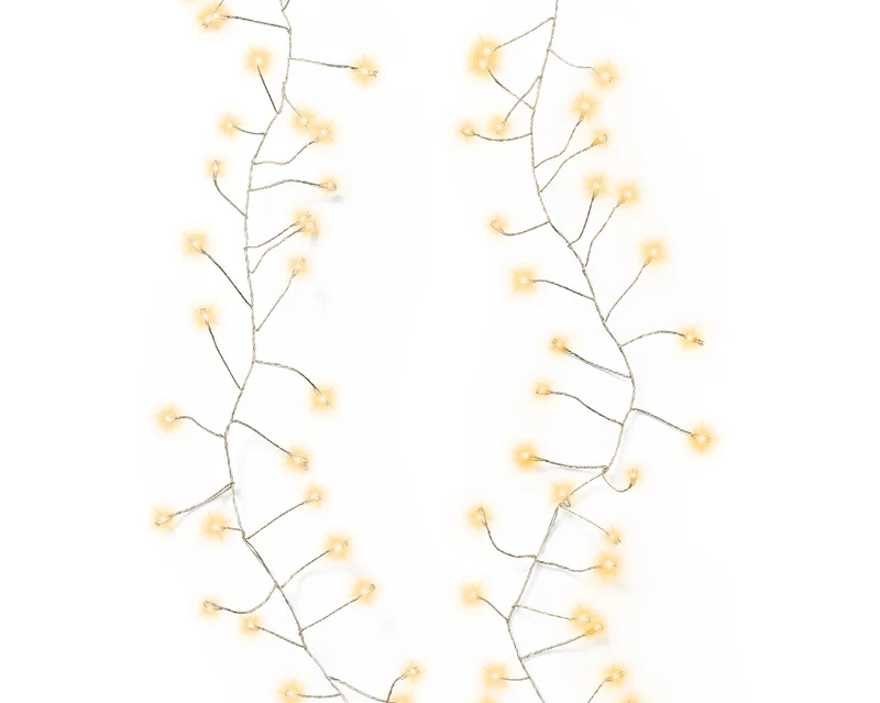 Guirlande lumineuse LED 100 pcs 120cm argent chaud