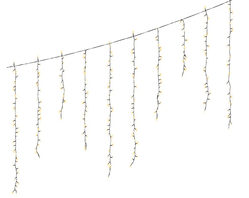Chaîne de glaçons LED 256 lumières 375x60 cm