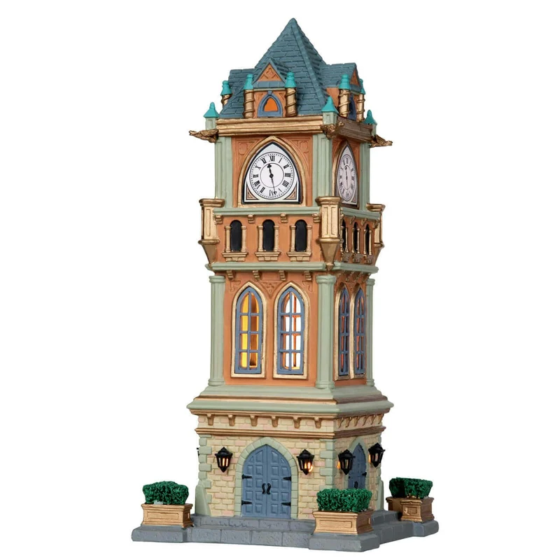Tour de l'horloge municipale 27,5 x 12,3 x 12,3 cm