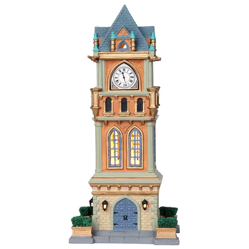 Tour de l'horloge municipale 27,5 x 12,3 x 12,3 cm