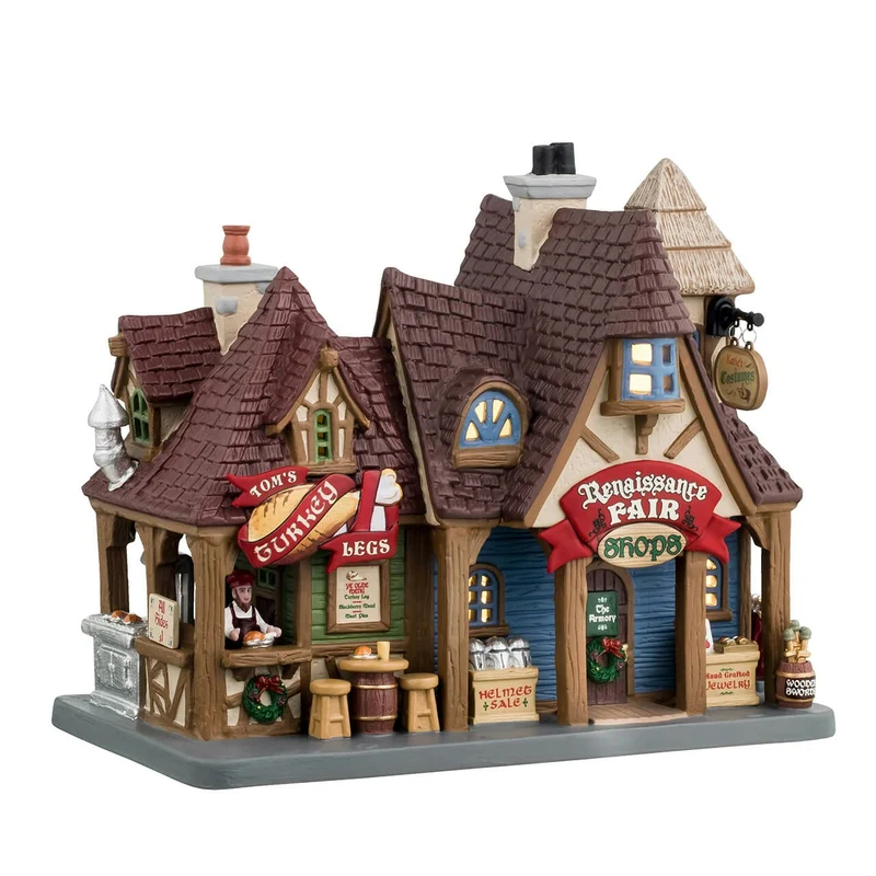 Boutiques de la foire Renaissance 17x20,5x12 cm