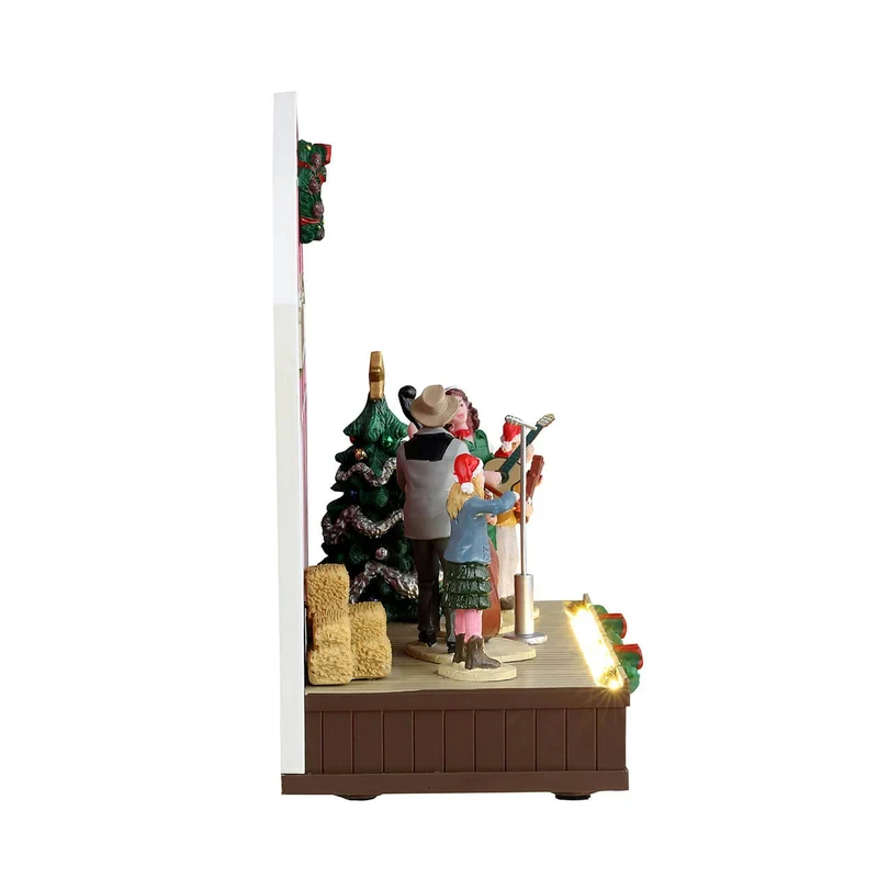 Noël champêtre 17,5 x 15 x 9,6 cm
