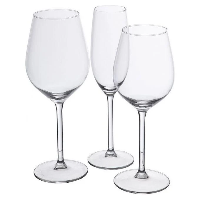 Lot de 18 verres transparents 50ml x 38ml x 21ml