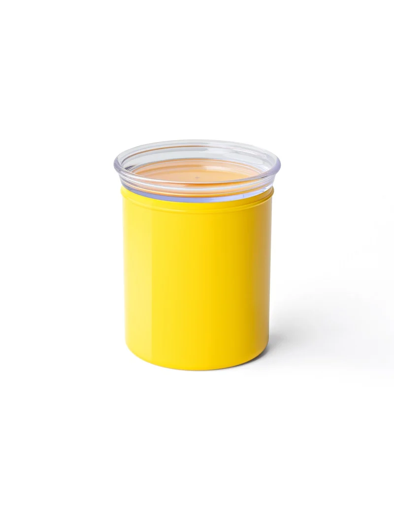 Conteneur hermétique 12,5x14 cm 1000 cc couleur jaune