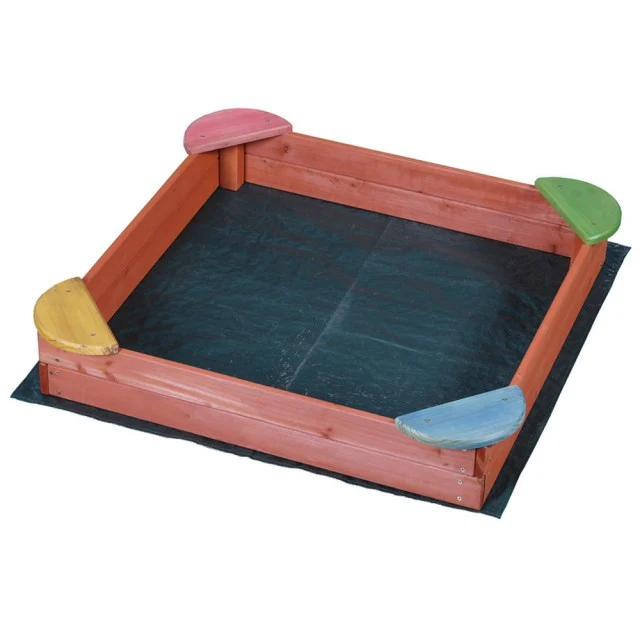 Bac à sable fantastique pour enfants - 100x100x17h - jeu en bois pour stimuler l'imagination et les capacités manuelles